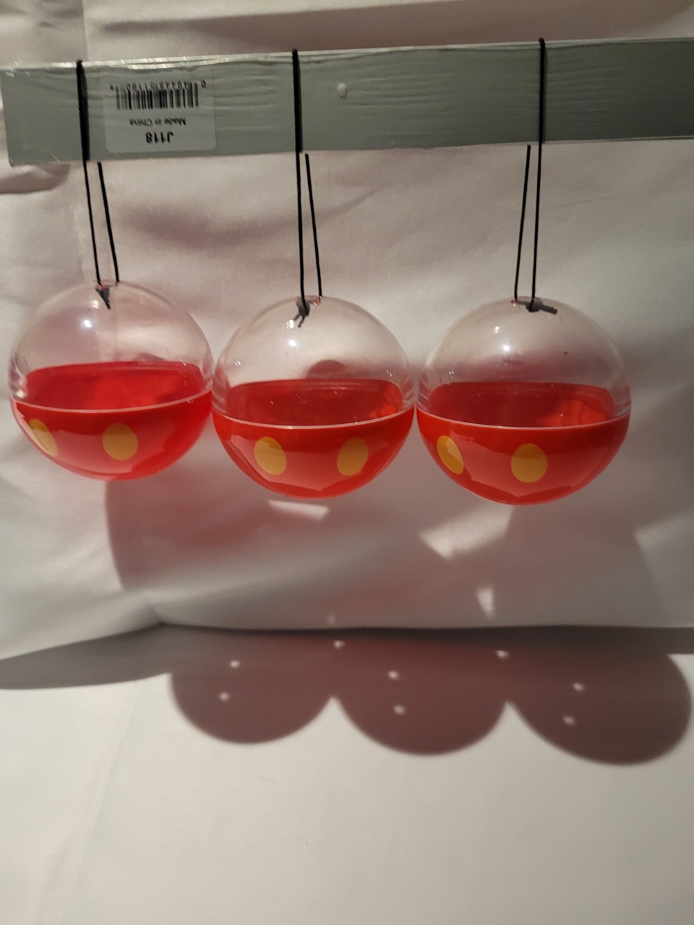 Set of 3 Disney Mickey Mouse Red Pants Gacha Capsules